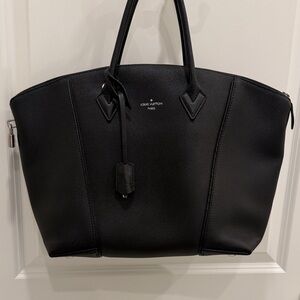 Louis Vuitton Black Lockit MM Tote Bag